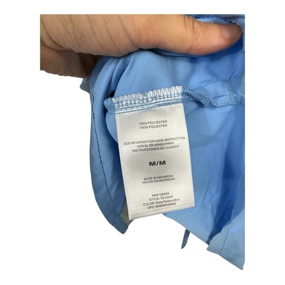 New REAL TREE Men’s  Blue Fishing Vented Shirt UPF 40 Pockets  Size Medium - Picture 4 of 6